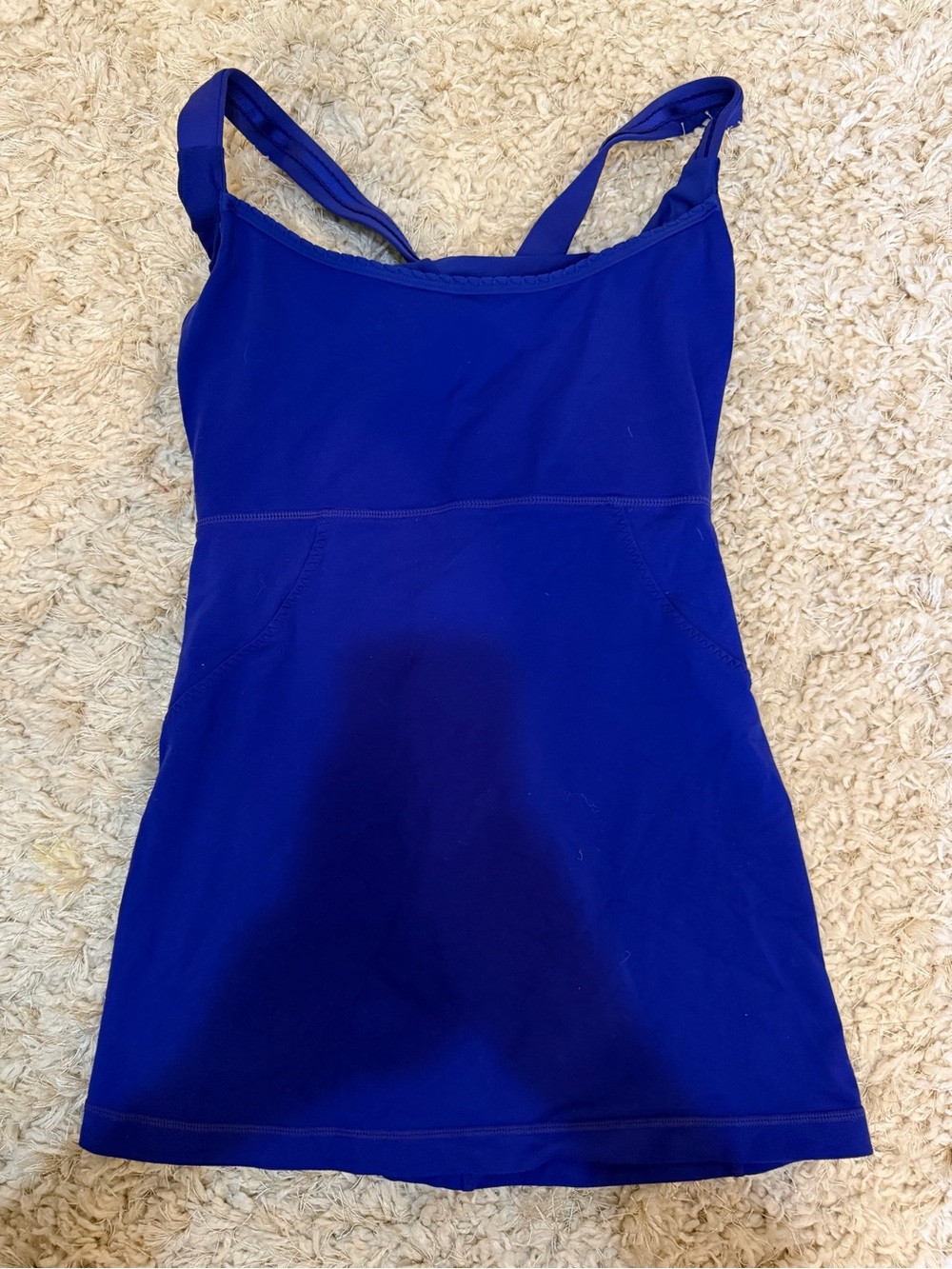 Lululemon Cross My Heart Tank – Pigment Blue – Size 6 - Picture 3 of 5